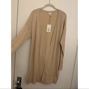 A New Day beige long cardigan